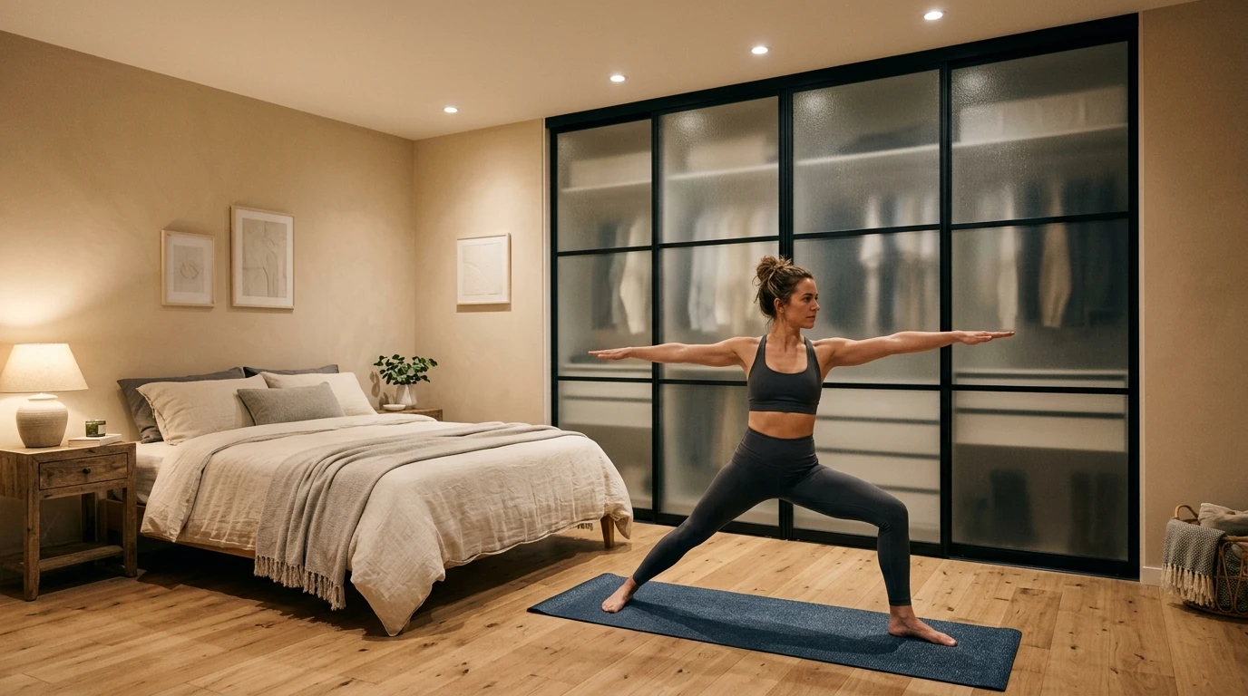 Комплект двери, перегородки и шкафа в Филёвском Парке — в спальне, деталь конструкции