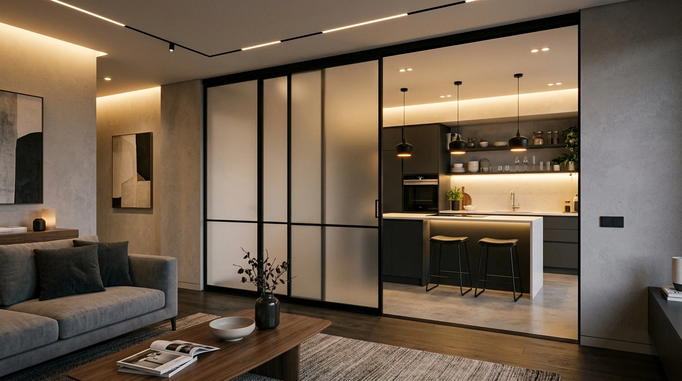 Арочная дверь винного погреба в Войковском районе — вид сбоку